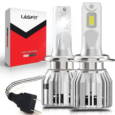 2x LASFIT H7 LED Headlight Bulb Conversion Kit High Or Low Beam 6000K 50W Bright • $34.99