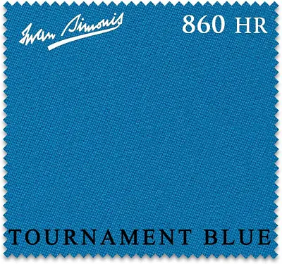 860HR Pool Table Cloth (Tournament Blue 9 Ft) • $619.99