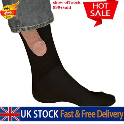 £4.65 • Buy Show Off -Funny Sock Penis Novelty Sock Christmas Gag Gifts Sock Unisex UK STOCK