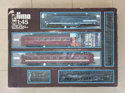 Lima Train Set SNCF Blue Loco 67001 + Carriages And Track - Rare Set • £110