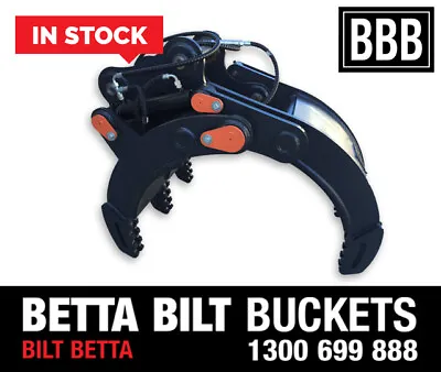 Excavator Grab(bbb) Betta Bilt Buckets 12 Tonne Hydraulic Grab Call 1300 699 888 • $9888