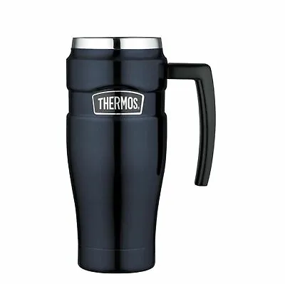 NEW THERMOS 470ml STAINLESS STEEL KING TRAVEL MUG Insulated Cup Coffee • $42.75
