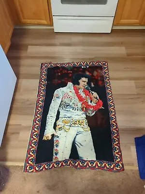 ELVIS PRESLEY VINTAGE 1970s A.T.C New York FABRIC POSTER • $19.99