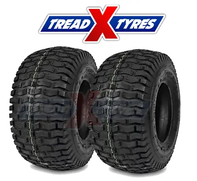 2x 4Ply Lawn Mower 13x5.00-6 Grass Tyres Two Garden Tractor Golf Buggy Turf X2 • £35.99