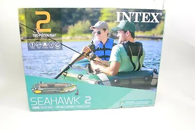 Intex Seahawk 2 2-Person Inflatable Boat Set W/  Oars & Air Pump  • $125.99