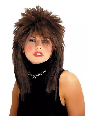 Brown Spiked Punk Rock Star Wig Halloween Costume New Mr179000 • $10.34