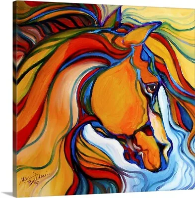 Southwest Abstract Horse Canvas Wall Art Print Horse Home Decor • $45.99