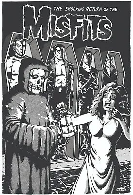Misfits 13  X 19  Reproduction Concert Poster Archival Quality  • $19.95