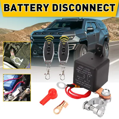 Battery Disconnect Isolator Power Cut-Off Switch Master Car Dual Remote Control • $23.99