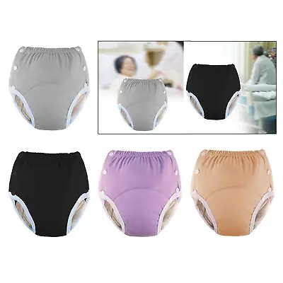 Adult Cloth Diaper Washable Nappy Cover Incontinence Pants Sturdy Breathable • £13.69
