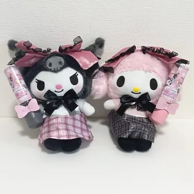 Sanrio Kuromi & My Melody Set Favorite Oshigoto Diary Plush Doll Penlight Holder • $65