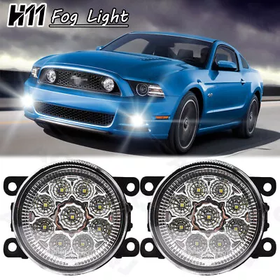 For 2010 2011 2012 2014 Ford Mustang Clear Lens Pair Bumper Fog Lights Lamps • $34.29