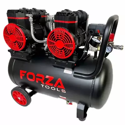 FORZA TOOLS AIR COMPRESSOR 50LTR 2 X 1450W OIL FREE COMPRESSOR 240V • $699