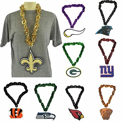 $32.99 • Buy NFL 3D Foam Fan Chain Neckless FanFave Made In USA New All Teams