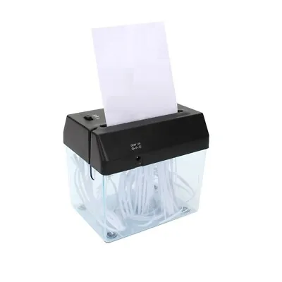£14.98 • Buy Mini Paper Shredder USB Battery Operated Document Paper Shredder For Home Office