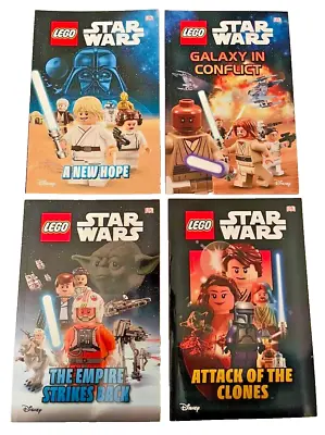 LEGO Star Wars Books Set-4 BOOKS-Home Learning Reading 5+ NEW RRP£19.96 FREE P&P • £7.99