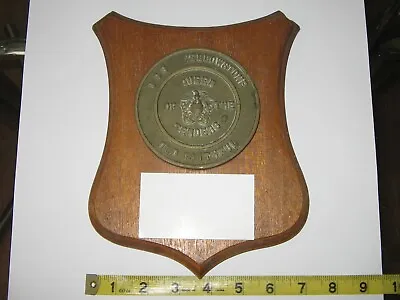 USS Yellowstone AD 27 Navy Ship Officer Brass Plaque With Patina • $150