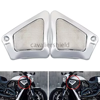 $42.58 • Buy Pair Motorcycle Chrome Airbox Frame Neck Side Cover For Harley V-Rod Screamin