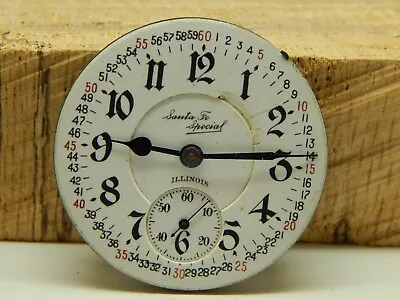 Antique Illinois Pocket Watch Movement 16S 21 J Grade 18 Circa 1922 RR Grade! • $279
