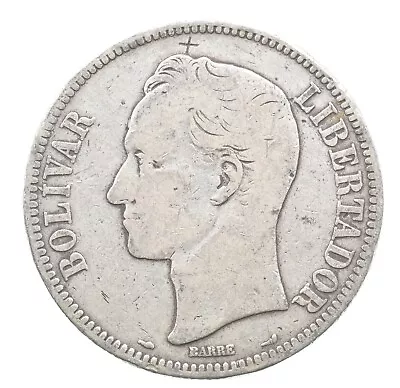 1911 Venezuela 5 Bolivares *690 • $24.95