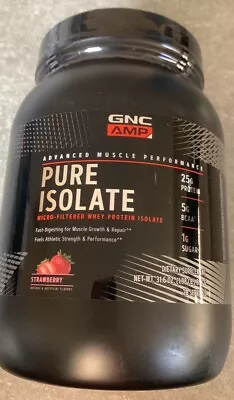 GNC Pure Isolate Micro Filter Whey Protein 5g BCAA Strawberry Exp. 9/24 • $49.99