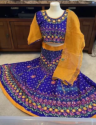 Women’s Lehenga Choli Ready To Wear Indian Rajasthani Embroidery Mirror Work • $20