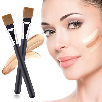 Flat Square Foundation Brush Liquid Powder Cream Blender Face Mask Applicator UK • £3.31