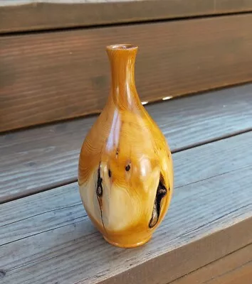 Beautiful Pacific Yew Wood Vase! Hand Made Great Quality! ~Dovecote~ (728)  • $42