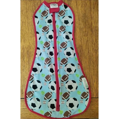 $16 • Buy Woombie 5-13lb Newborn Original Swaddle Boys Sports Theme