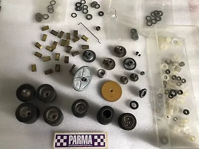 VINTAGE 1/24 & 1/32 SLOT CAR Parts Lot  Wheels Tires Gears Washers • $9.99
