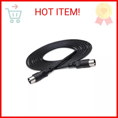 Hosa MID-315BK 5-Pin DIN To 5-Pin DIN MIDI Cable 15 Feet • $12.64