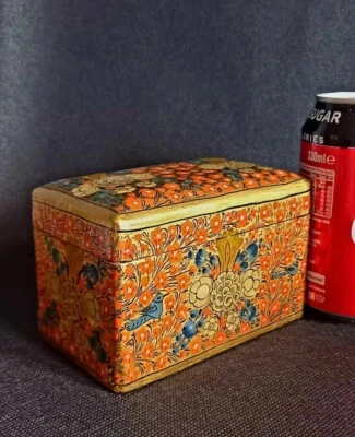 £21.90 • Buy Kashmir Hand Painted Papier Mache Business/playing Card Box.