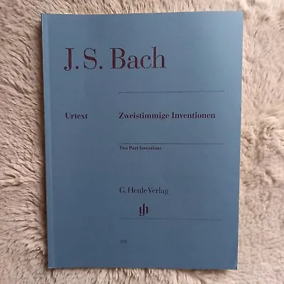 J.S. Bach Urtext Two Part Inventions G. Henle Verlag HN 591 • £14