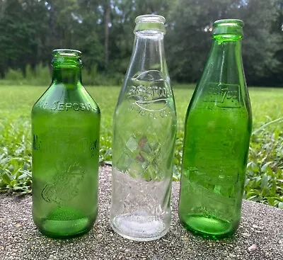 No Deposit Mountain Dew 7 Up Pepsi Bottle Lot • $30