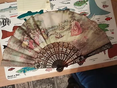 Vintage Asian Folding Hand Fan • $45