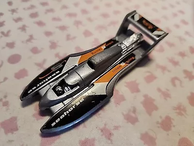 Vintage Hot Wheels Mattel 1995 Hydroplane Silver 1:64 Seahorse Triton 5 • $2.99