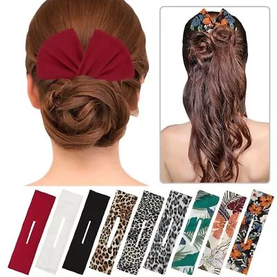 3-6X Women Girl French Deft Bun Maker Magic Donut Twist Hair Clip Cloth Headband • $7.26