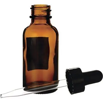 Lotus Brands Amber Glass Bottle With Dropper 1 Oz Unit • $4.83