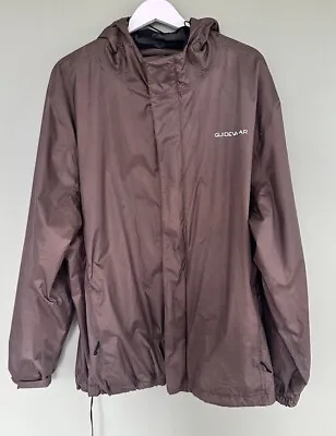 Cabela's Guidewear Jacket Mens 2XL Full Zip Nylon Water Repellent Hunting Brown • $29.98