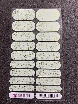 $13 • Buy Jamberry Nail Wraps Full Sheet Gilded Mint