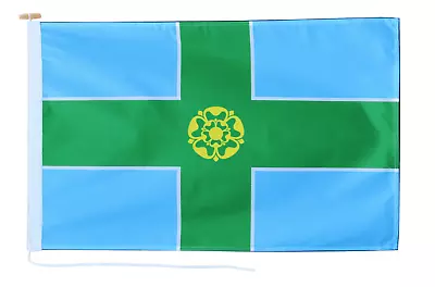 £84.95 • Buy Derbyshire Flag With Rope And Toggle - Handmade In The UK