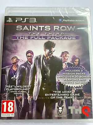 Saints Row The Third Full Package Original Release - PS3 UK Sony Factory Sealed! • £19.99