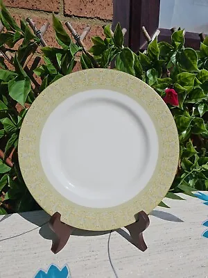 Vintage Royal Doulton  'Sonnet'  Salad Dessert Plate 8  Gold Green Band H5012 • £6