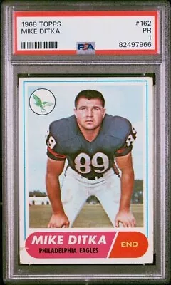 1968 Topps Mike Ditka #162 PSA 1 • $19.99
