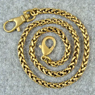 Solid Brass Bag Wallet Chain Fob Pants Jeans Chain Key Chains - 20 INCHES • $14.99