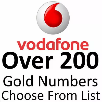 Vodafone Gold Vip Business Easy Mobile Phone Number Diamond Platinum Sim Cards • £29