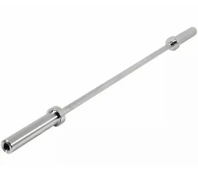 Fitness 7ft Olympic Barbell Weight Bar With Spring Clips And Bearings • £40
