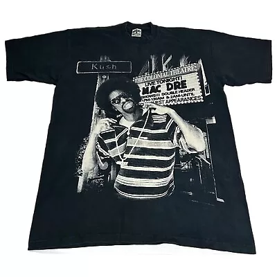 Vintage 90s Y2K Mac Dre Rap Tee Shirt 2XL Black Hyphy Bay Area Mob Tag USA Made • $149.95