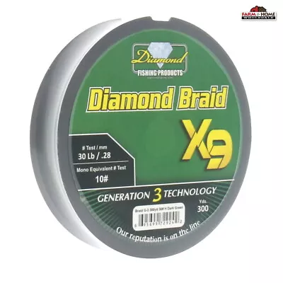 Momoi Braid Generation III Fishing Line Dark Green 30lb 300yds ~ New • $28.45