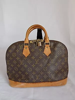 Genuine Vintage Louis Vuitton 1995 Brown Monogram Alma Tote Bag • £349